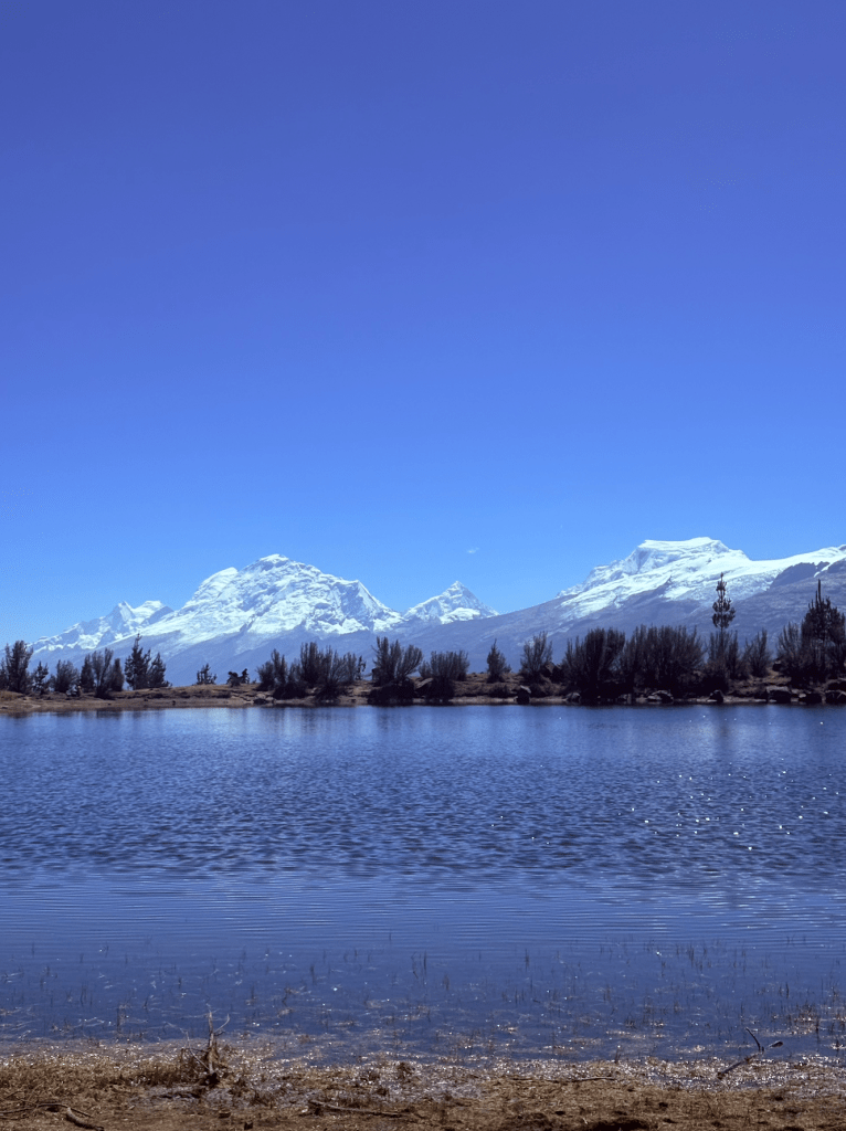 Views over Laguna Radian on one of the altitude acclimatisation hikes prior to travelling onwards to Quishuar