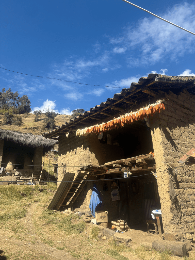 A typical adobe house in Quishuar